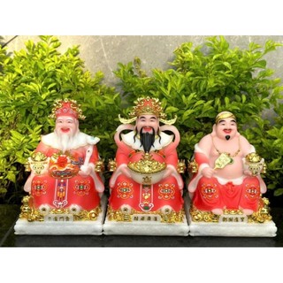 Bộ tượng thần tài thổ địa đá thần tiền tài phát đá thờ cúng