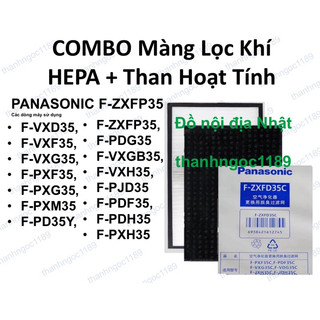 Bộ màng lọc panasonic hepa + màng than hoạt tính f-pxf35a