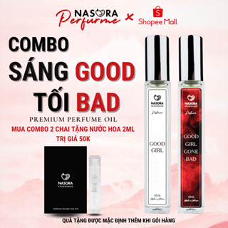 [COMBO SÁNG GOOD TỐI BAD] Tinh Dầu Nước Hoa Nữ Good Girl Và Good Girl Gone Bad Ngọt Ngào, Quyến Rũ Chai 10ml