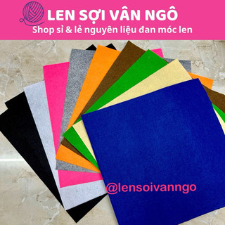 Combo 5-10 tấm vải nỉ trang trí đồ handmade