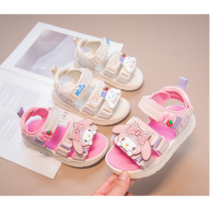 Dép Sandal Bé Gái 3- 12 Tuổi, Đế Siêu Nhẹ Mềm Cho Bé, Phong Cách Thời Trang Đi Chơi, Đi Học, SK300