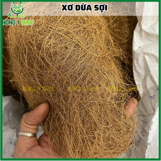 100g - Chỉ xơ dừa, xơ dừa sợi, xơ dừa chỉ, giá thể trụ leo, giữ ẩm, giá thể trầu bà, che chậu cây