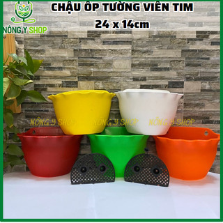 Chậu ốp tường bèo, chậu treo tường, chậu gắn tường, chậu treo ban công, chậu hoa, chậu kiểng