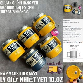 Ly giữ nhiệt yeti rambler 10oz mug/lowball nắp magslider mới nhất 2021 - chính hãng yeti usa