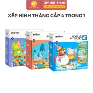 Bộ xếp hình level up 4 trong 1 - mideer level up puzzle set 4 in 1