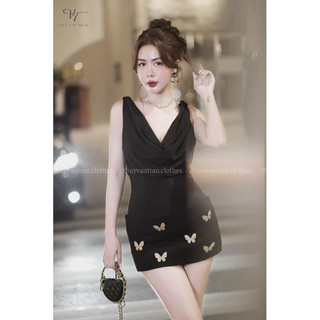 Váy cổ đổ đính tag 𝐀𝐒𝐇𝐘𝐋𝐄𝐘