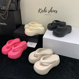 Dép xỏ ngón Kichi Shoes đế cao siêu tôn dáng dép kẹp tăng chiều cao đi biển đi chơi Alilover