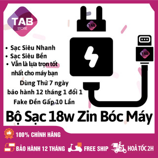 Bộ sạc 18w zin bóc máy siêu chất chính hãng - bảo hành 12t