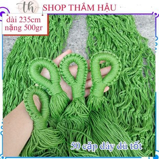 Võng bó đầu đan tay thủ công sợi dây dù bền chắc dài 240cm, lưới võng chịu lực tốt