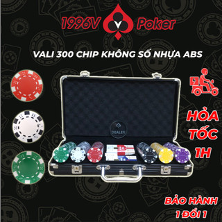 Vali chip Poker không số, phỉnh Dice chip set Pocker ABS đẹp giá rẻ - 1996V Poker Shop