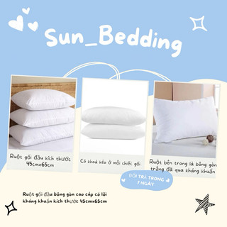 [SIÊU SALE] Ruột gối đầu bông gòn cao cáp có lõi kháng khuẩn kích thước 45cmx65cm