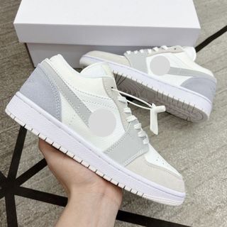 Giày thể thao sneaker JD1 xám xanh thấp cổ nam nữ full box