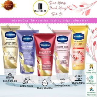 Sữa Dưỡng Thể Vaseline Healthy Bright Gluta HYA Serum Burst Lotion 10X Thái Lan 330ml