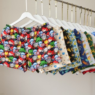 Quần short ngủ nam thun cotton có túi mang tư trang tiện lợi thỏa mái