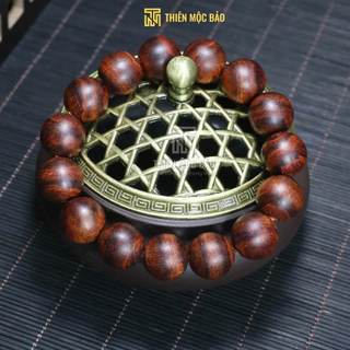 Vòng tay gỗ Sưa Đỏ già tím VIP hạt tròn 8/10/12/14/16/18/20mm - Thơm mộc tự nhiên | Thiên Mộc Bảo