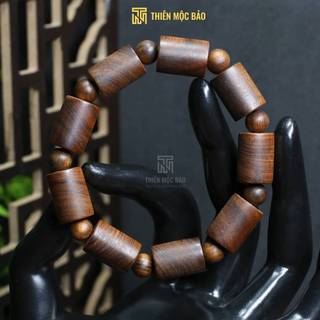 Vòng tay gỗ Bách xanh Đốt trúc chìm nước 10/12/14mm thơm ngọt đậm cho Nam và Nữ | Thiên Mộc Bảo