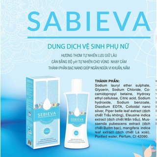 DUNG DỊCH VỆ SINH SABIEVA 100ML