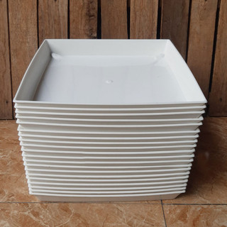 Combo 20 đĩa lót chậu nhựa vuông trồng cây v32 đường kính 31cm (đế lót chậu nhựa)