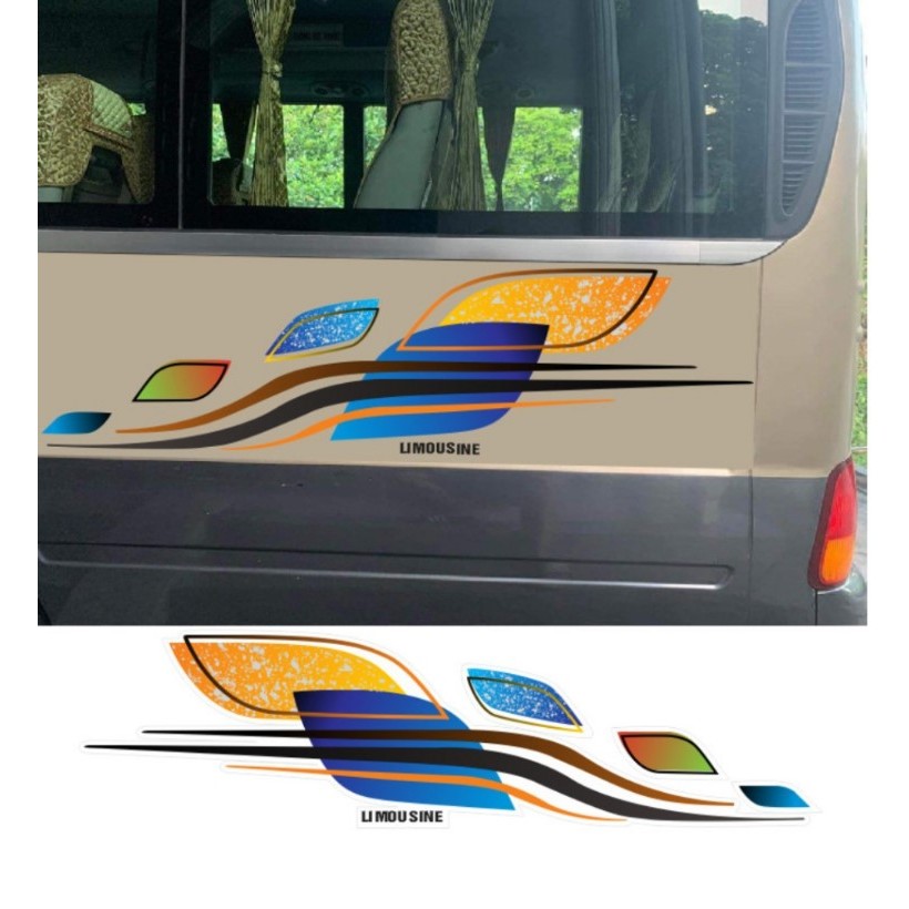 TEM (Decal) LÁ dán sườn xe COUNTY, TEM COUNTY TRACOMECO ( sl 2 tem dán 2 bên hông)