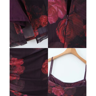 [HÀNG ĐẶT TRƯỚC] Đầm maxi thun lưới cổ đổ phối ren #821