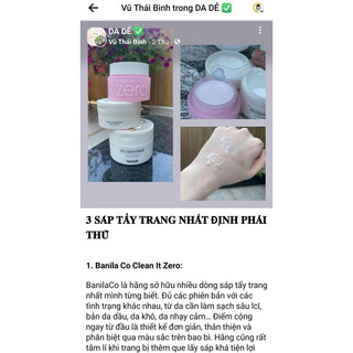 Tẩy trang sáp  Zero 100ml