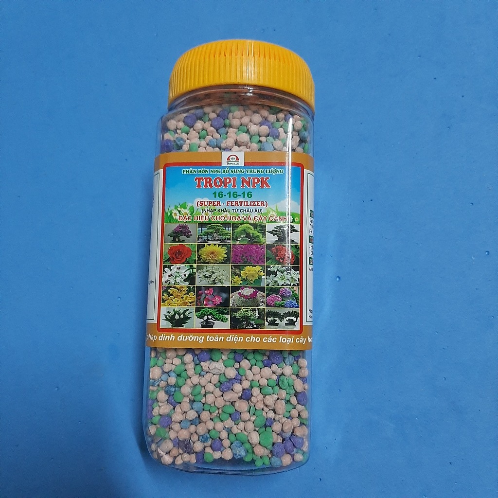 phân bón NPK bổ sung dưỡng chất Tropi NPK 16 -16 - 16 lọ