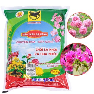 PHÂN BÓN HỖN HỢP NPK ĐẦU TRÂU MK ĐA NĂNG NPK 17-12-7 CHUYÊN HOA CÂY CẢNH CHỒI LÁ KHỎE RA HOA NHIỀU