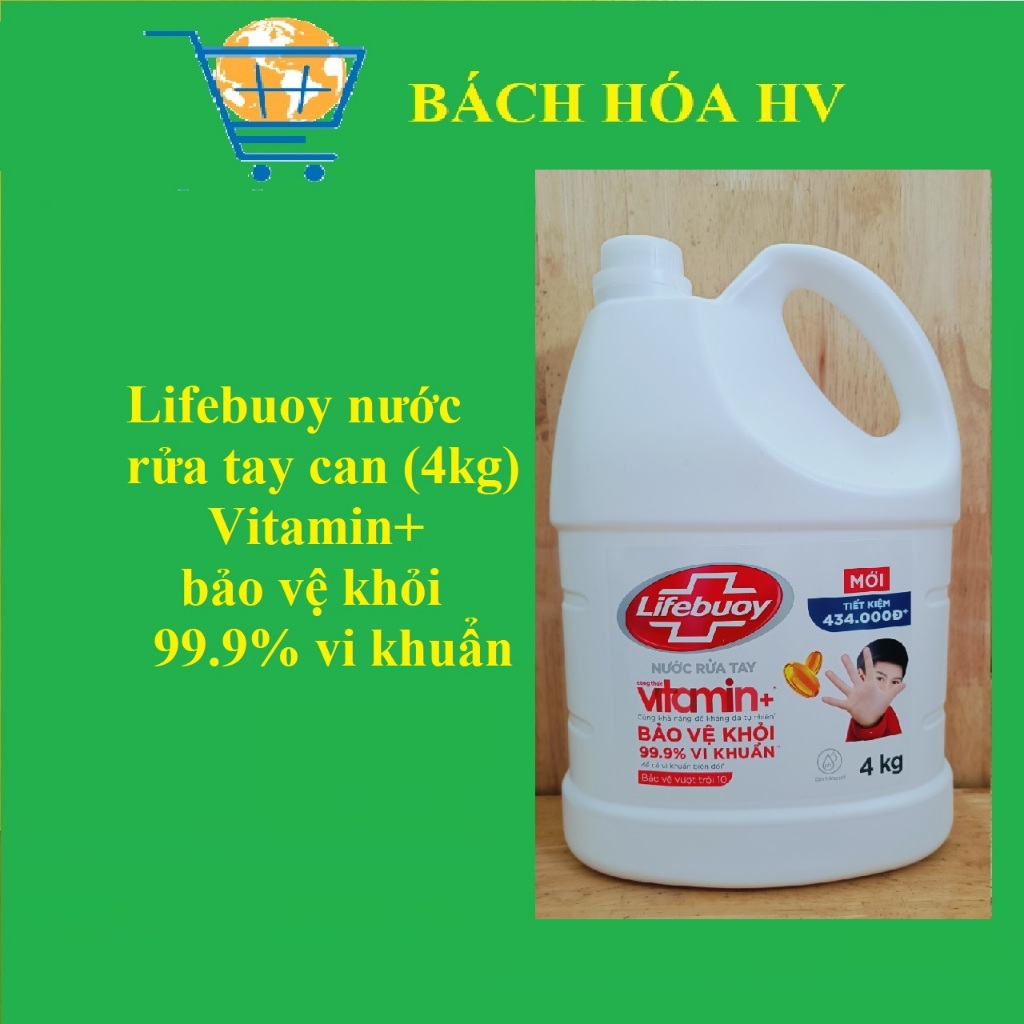 Lifebuoy rửa tay can 4kg - BACH HOA HV