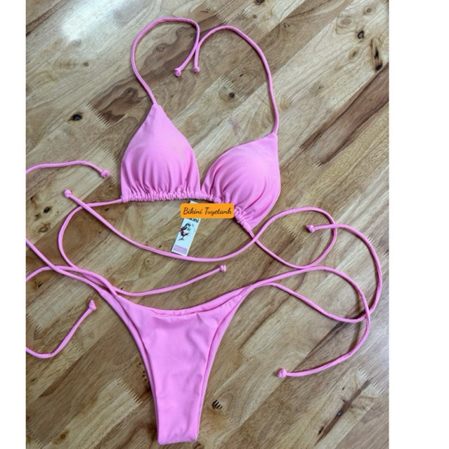 Bikini Nữ 2 Mảnh Basic Dây Dài Tạo Kiểu Sang Chảnh | BigBuy360 - bigbuy360.vn