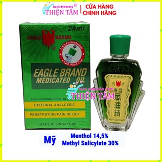 Dầu gió xanh 2 nắp Hàng Xuất Mỹ Eagle Brand Hàng Thị trường Mỹ