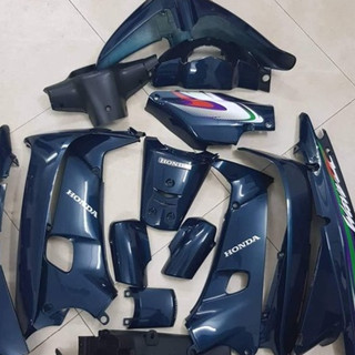  BỘ VỎ NHỰA XE MÁY WAVE ALPHA XANH NHỚT NHỰA ABS 