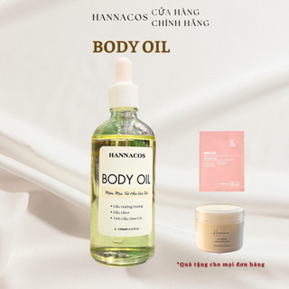 Body Oil - Dầu dưỡng ẩm toàn thân 2% BHA, cấp ẩm toàn thân Hannacos