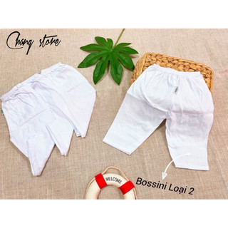Quần Ngắn/ Quần Dài Trắng Cho Bé Sơ Sinh Bossini 3-8kg