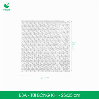 B3A - 25x25 cm - 100 Túi bóng khí chống sốc đóng hàng - Túi gói hàng, bọc chống sốc, xốp chống sốc