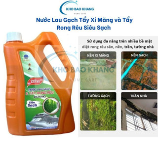 Nước Lau Gạch Tẩy Xi Măng Tẩy Rong Rêu Chống Trơn Trợt Té Ngã Can 2 Lít Tẩy Sạch Cặn Bẩn, Rong Rêu Vết Ố Trên Nền Gạch