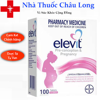 [Tem Chemist] Vitamin tổng hợp Elevit 💥 LOẠI TỐT 💥 viên uống bổ sung vitamin cung cấp dinh dưỡng cho mẹ