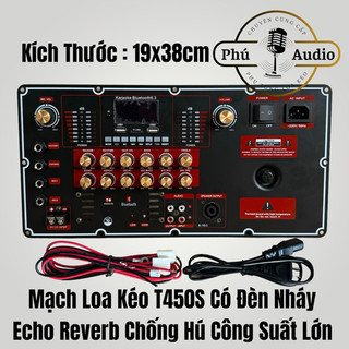 Mạch loa kéo bluetooth t450s echo reverb công suất lớn