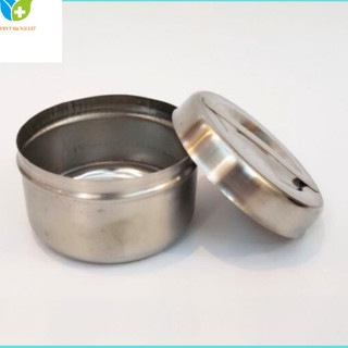 Hộp inox đựng bông cồn size nhỏ 5x7cm, hộp đựng bông cồn y tế