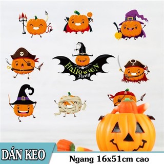 Decal trang trí tường - Lễ Hội Halloween Bí Đỏ Thần Bí