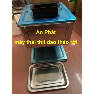 Máy cắt thịt, thái mỡ hạt lựu, tai heo dao tháo nhấc rời, công suất 1100W siêu khỏe 200kg/h