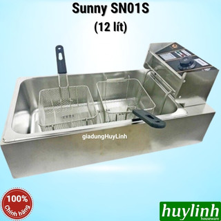 Bếp chiên nhúng đơn ngập dầu sunny sn01s - dung tích 12 lít - 2 rổ chiên