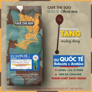 Cà phê nguyên chất rang xay mộc 100% GU Quốc tế Blend Robusta - Arabica thơm lừng, đậm đà