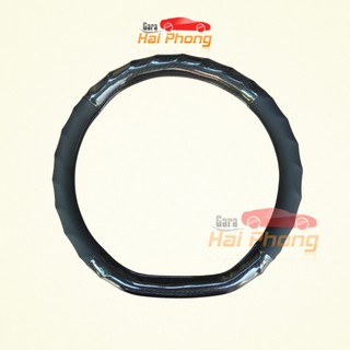 Bọc vô lăng carbon chữ D cut cho xe elantra, kia , Seltos, Suzuki XL7 hàng chuẩn loại 1- D cut gân xoắn