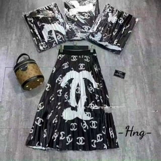 Chân váy dập ly chữ x hàng qc