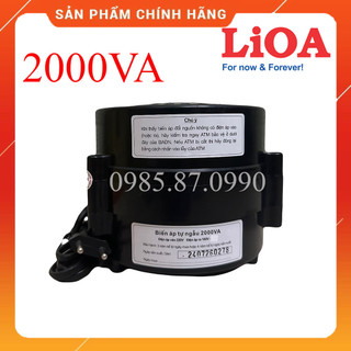 [CHÍNH HÃNG] Biến Áp Tự Ngẫu LiOA 2000VA DN020 - Bộ Đổi Nguồn Điện 220V Sang 100V