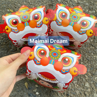 Hộp đựng LÂN ĐỎ, hộp đựng quà trung thu, hộp đựng bánh trung thu, hộp lân đỏ 2024 Tết trung thu