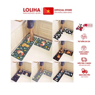 ⛔GIADUNGDUYLONG⛔  Bộ 2 thảm nhà bếp (TẶNG 1 THẢM TO HOẶC NHỎ GIAO NGẪU NHIÊN)