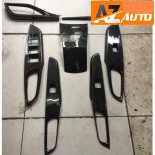 Ốp nội thất Toyota Yaris, Vios đời 2019 -2024 vân cacbon - hàng cao cấp