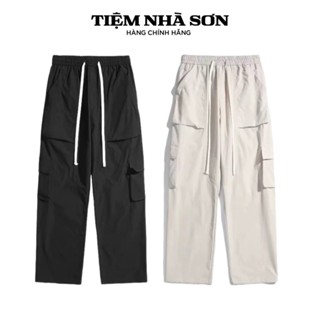 (Deal Độc Quyền) Quần Túi Hộp Kaki Lưng Chun Cạp Cao Nam Nữ Chính Hãng Tiệm Nhà SƠN