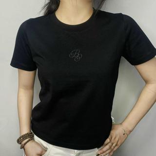 Áo Thun BOO Form Babytee Ngắn Chất Liệu Cotton 100% Thêu Logo BOO